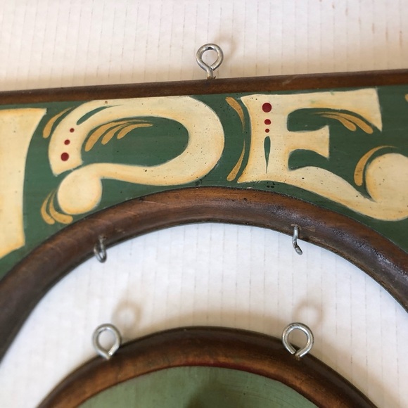 Vtg Handmade Santa Noel Wall Hanging - Picture 7 of 12